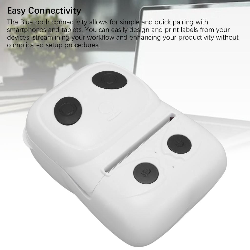 50mm Bluetooth Thermal Label Printer Portable Label Maker 1500mAh Battery for Organizing Home Food Price Clothing Label