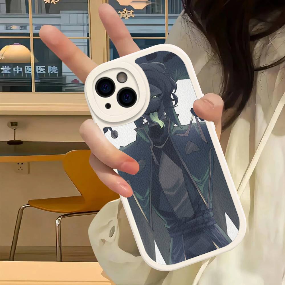 Чехол для телефона Freak Circus Pierrot для iPhone 16 15 14 13 12 11 Pro Max Plus Мягкая кожаная крышка