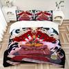 3pcs Uzumaki Naruto Bedding Set, Including 1 Quilt Cover and 2 Pillow Shams, Without Filling, Soft and Comfortable Home Bedroom Fabric, Fash