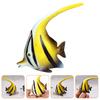 Kids Toy Fake Fish Pretend Play Artificial Angelfish Ocean Decor Plastic Sea Animal Statue