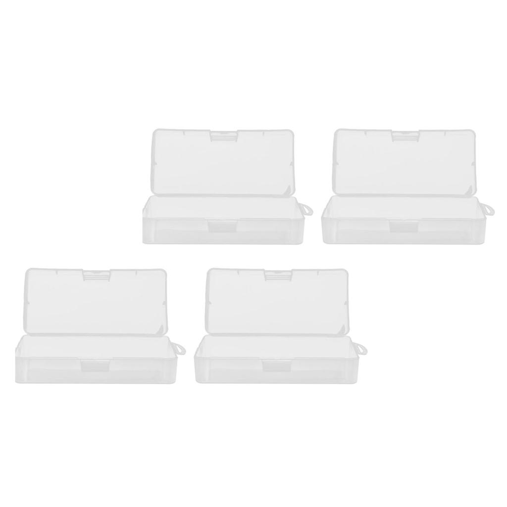 Прозрачный ящик для хранения, прозрачный пластиковый контейнер с откидной крышкой для мелких предметов, бусины для поделок