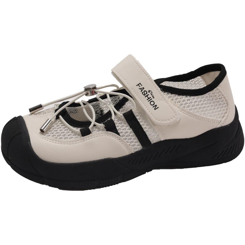 Белые сандалии спортивного типа на толстой подошве с высоким подъемом, женские, 2025 новая летняя обувь, увеличивающие рост, на мягкой подошве, крутые одинарные туфли