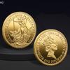 Односторонняя блестящая памятная монета Фунт стерлингов Елизаветы II Britannia Дизайн Dei Gratia Regina