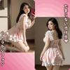 Sexy Lingerie Babydoll Large Extreme Perverted Nightgown Maid Uniform Cosplay Pink Erotic Lolita One Piece Cute Ruffles Sheer Chiffon Erotic Chubby