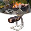 Stainless Steel BBQ Sausage Holder Portable Hot Dog Roasting Rack BBQ Stand Outdoor Camping Cooking Grill Accessories Tools
