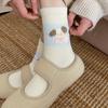 Thick Love Home Warmth Australian Velvet Floor Sleeping Socks Confinement Socks Puppy Cartoon Socks For Children