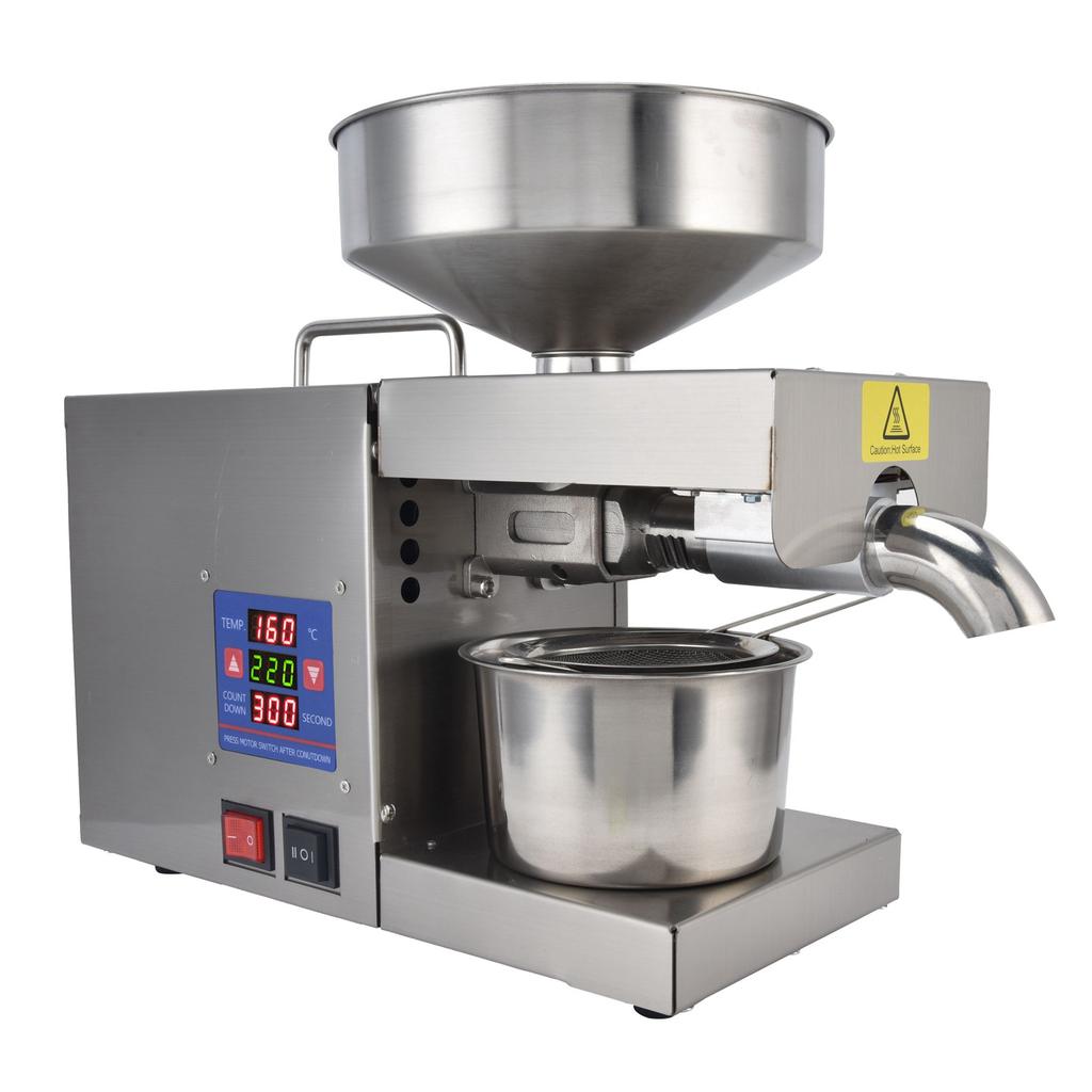 Интеллектуальный масляный пресс для зерновых из нержавеющей стали, горячая и холодная цифровая машина для извлечения масла для рекламы