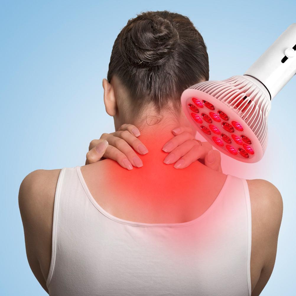 18 Вт светодиодная лампа для нагрева, красная инфракрасная лампа для массажа лица и тела, помощь в здравоохранении