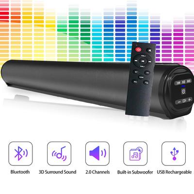 Беспроводная акустическая система звуковой панели Bluetooth Супермощный звуковой динамик Проводной беспроводной стереофонический стереопроектор объемного звучания для домашнего кинотеатра