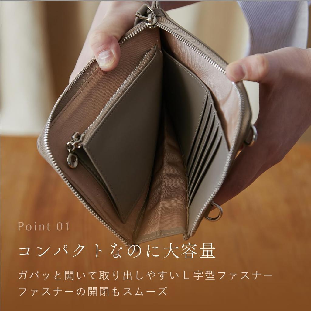 Чехол для смартфона из натуральной кожи, сумка-кошелек для смартфона через плечо [NEESE] для женщин (черный)