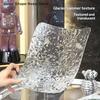 Прозрачный квадратный поднос для фруктов, тарелка для орехов и закусок в гостиную, поднос для хранения конфет и еды, костяная тарелка для праздничного стола