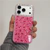 Чехол для iPhone в корейском стиле, полноэкранный, цвет розовой розы с вишнями, для 14 Pro, 15, 16 и 17 Pro Max