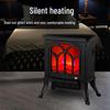Smart Voice-Controlled 3D Flame Fan Heater: Rapid Heating & Energy-Saving Fireplace