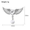Women's Crystal Angel Wings Brooch Pin Rhinestone Brooches Wedding Gifts Lapel