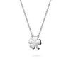 Irish Lucky Shamrock Good Luck Charm Four Leaf Clover Pendant Necklace for Women and Sterling Silver Teens. .925