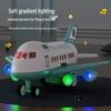 Extra Large Inertial Airplane Toy with Lights & Music - Educational Storage Set for Kids