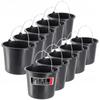Plastic Construction Bucket Household 5L 10pcs