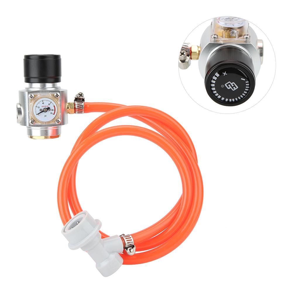 Tr21x4 Thread CO2 Charger Kit Gas Regulator with Hose Accessories for Soda Beer Keg Brewing