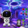 Robot Galaxy Projector Night Light Remote Control Nebula Projection Lights Bedroom Ambient Lighting