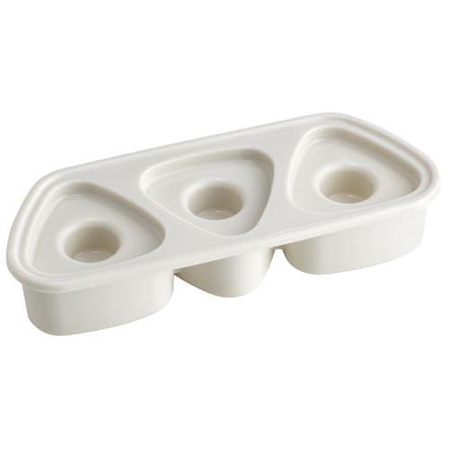 Skater Rice Ball Push Type 3 Pieces Dull Gray LKON3AG-A