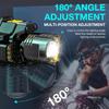 1/2/4PCS Super Bright LED Headlamp USB Rechargeable Waterproof IP65 for Home Repair Hiking Camping Fishing and Cycling