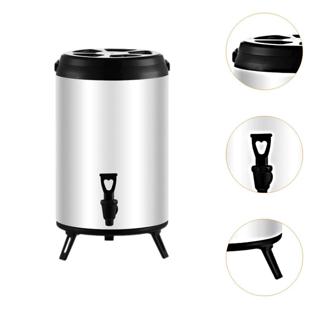 Beverage Dispenser for And Cold Drinks, Portable Milk Pail Tea Soup