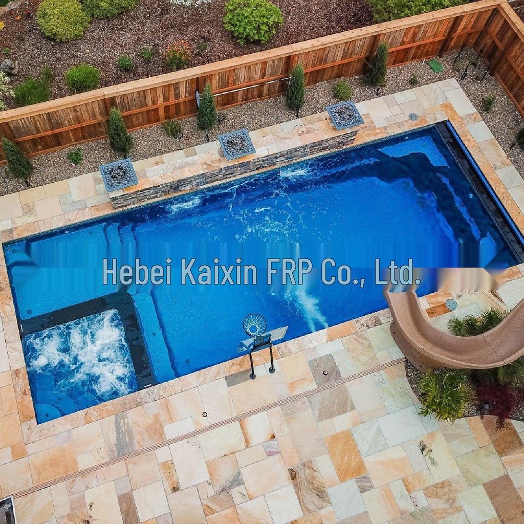 Fiberglass Heated Hot Spring Pool Villa Courtyard SPA Design
