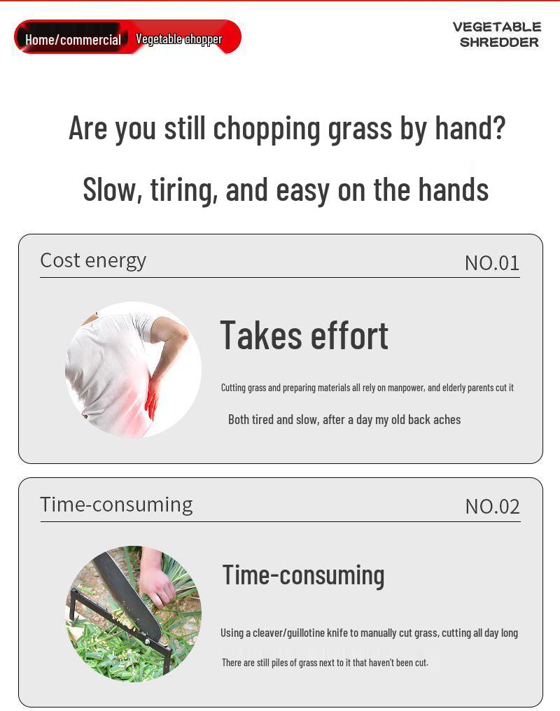 Многофункциональный электрический измельчитель и мясорубка для овощей для птицеводства и аквакультуры