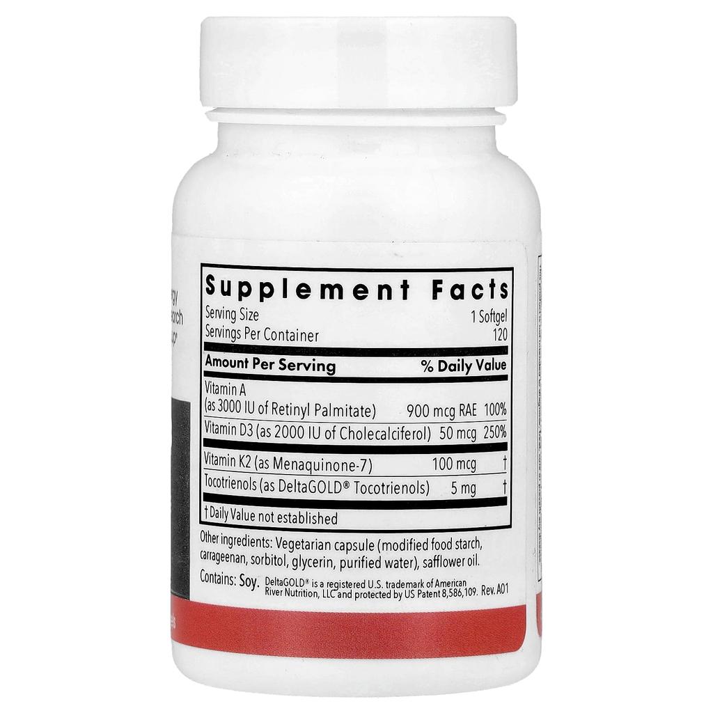 Vitamind3 Complete, Veggie Softgels 120 Tablets