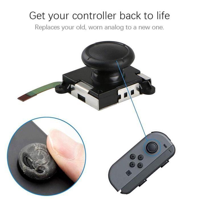 Joycon Repait Kit 3D Joystick de remplacement pour Nintendo Switch outil de réparation - Type 3D joystick black