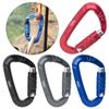 D Shaped Carabiner Clasp Keyring Clip Outdoor Automatic Lock Buckle Camping Kits Sports Rope Buckle Cup Buckle Climbing Tool