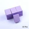 10/50pcs Double-sided Mini Nail File Blocks Colorful Sponge Nail Polish Sanding Buffer Strips Polishing Manicure Tools