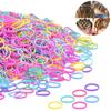 1000Pcs Colorful Disposable Hair Bands Cute Girls Elastic Rubber Scrunchie Ponytail Hair Accessories