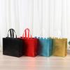 Reusable Non-woven Fabric Shopping Bag Solid Color Shopping Pouch  Birthday Party