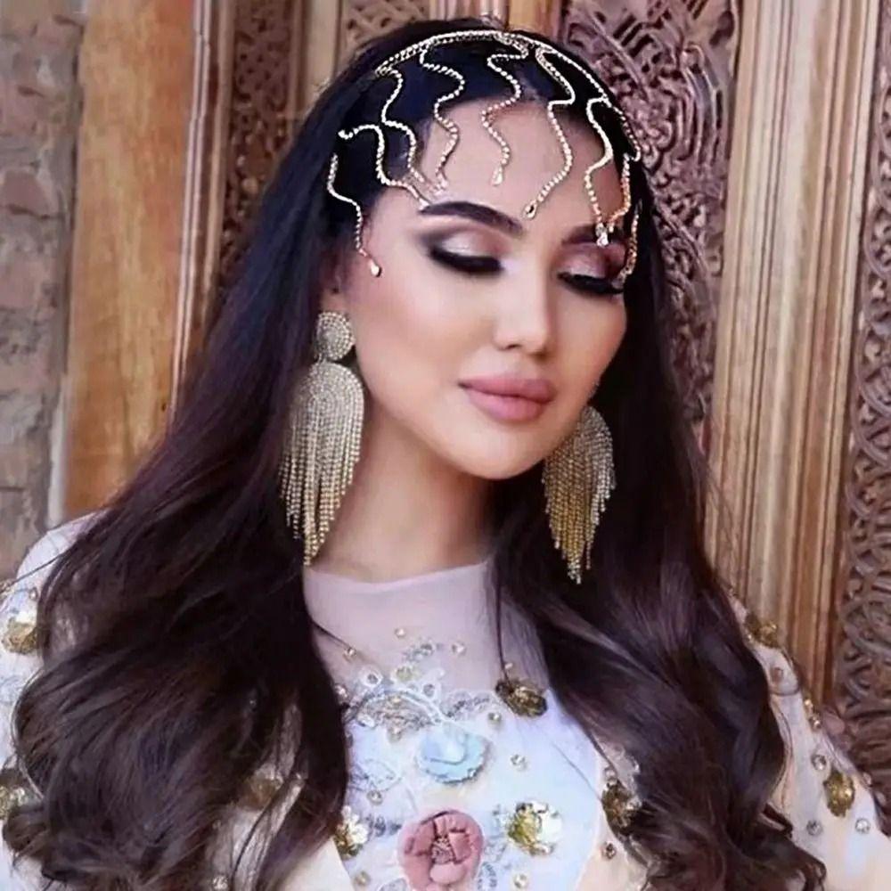 Аксессуары для волос Заколка Ободок со стразами Цинковый сплав Кристалл Тиара Фея Корона Невесты Свадьба