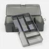 Fashionable Plastic Durable Organizer Double Layers Waterproof Fishing Tackle Box Bait Storage Case