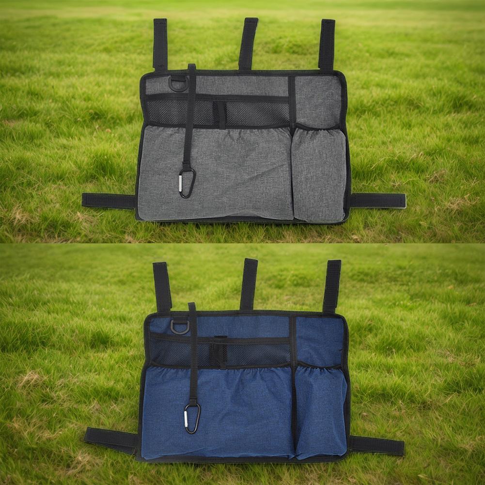 Сумка-органайзер для ходунков с подстаканником, сумка для переноски для инвалидов, водонепроницаемая сумка с боковыми карманами для хранения на подлокотнике для взрослых складных ходунков