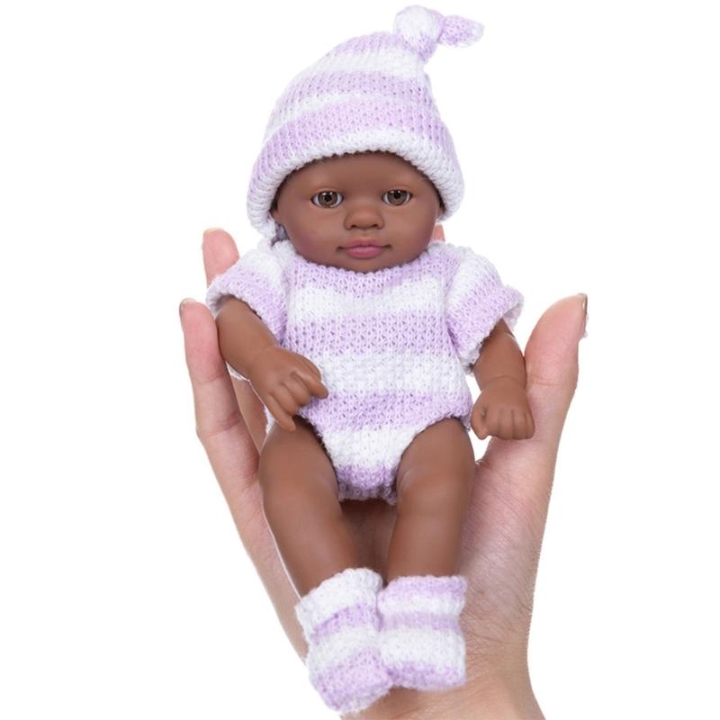 7-дюймовая кукла-младенец из мягкого винила, реалистичная Reborns, фигурка-игрушка, удобная для переноски, для повседневного успокоения, игра для родителей