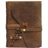 Antique Handmade Leather Journal Vintage Antique Deckle Edge Sketchbook