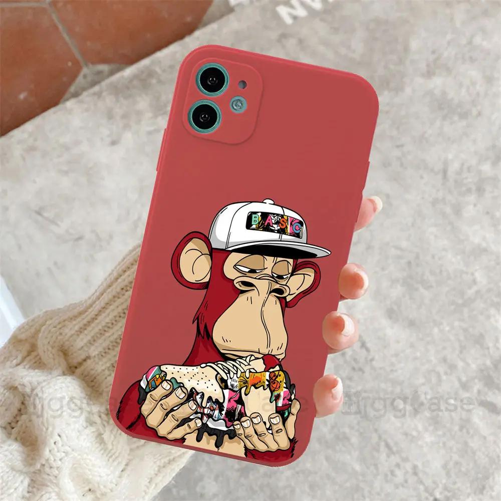 NFT Ape Phone Case For iPhone 11 12 13 14 15 16 Pro Max SE 7 8 Plus X XS XR Sports Brand Sneaker Mobile Case
