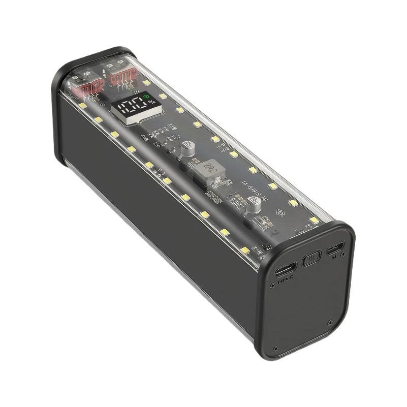 Корпус для Power Bank Прозрачный DIY Корпус 11,1 В Быстрая Зарядка Батарейный Блок Для Прозрачного Ящика Хранения Зарядный Блок Аксессуары