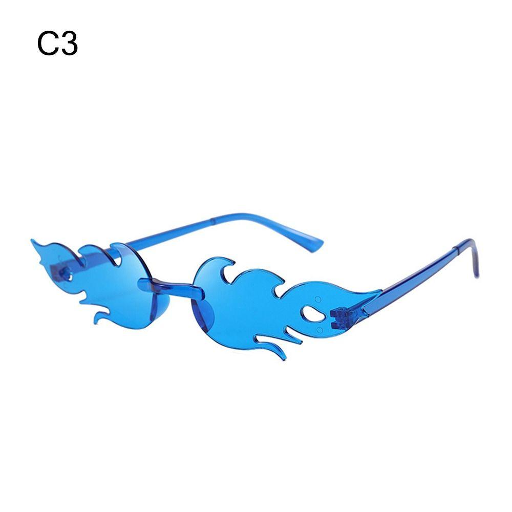 Novelty Eyewear Cosplay Party Flame Shaped Flame Sunglasses Sun Glasses Sunglasses for Women