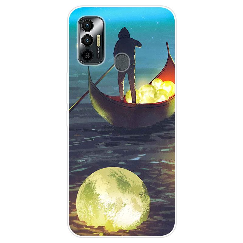 Чехол для Tecno Spark 7, мягкий силиконовый чехол для Tecno Spark 5, окрашенная задняя крышка из ТПУ