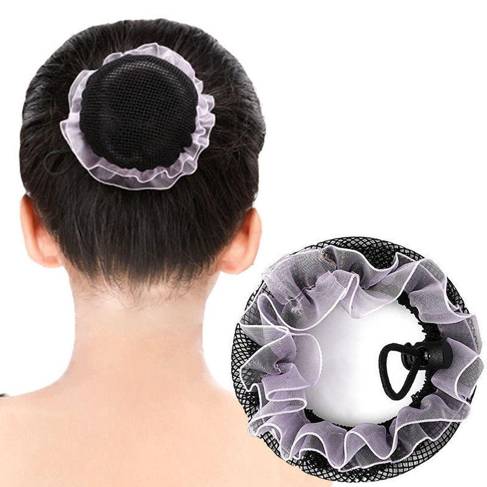 Adjustable Elastic Hair Net Lace Head Bands Girl Bun Cover Snood Accessories Ballet Hair Net Women