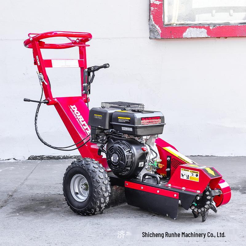 Gas-Powered Small Stump Grinder and Root Crusher Machine