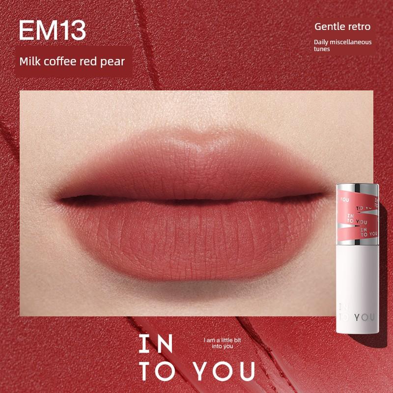 Into You Heroine Lip Mud Nude Color Lipstick Matte Matte Affordable Student-Friendly Whitening Genuine Intoyou