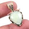 Natural Aquamarine Gemstone 925 Solid Sterling Silver TwoTone Pendant 1.25" M9O63