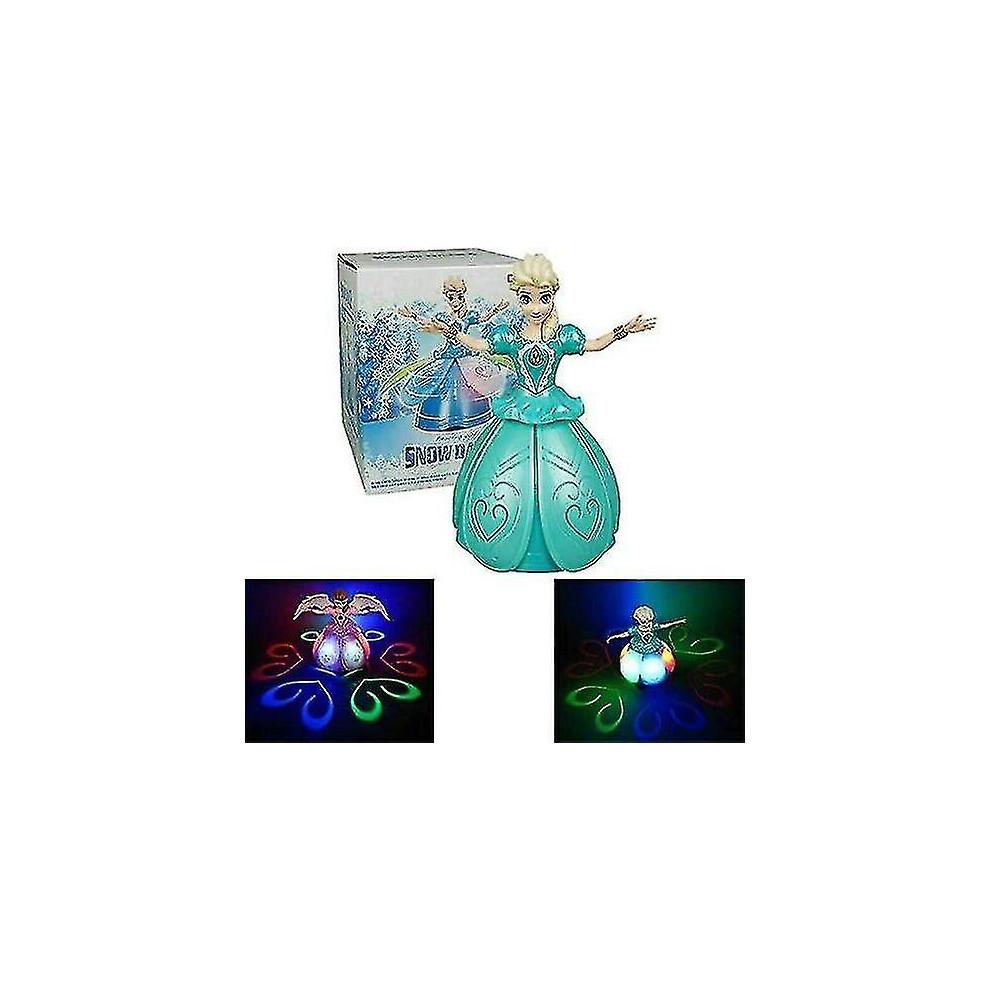 Snow Dance Doll Frozen Elsa Dancing Rotating Singing Flashing Christmas Gift
