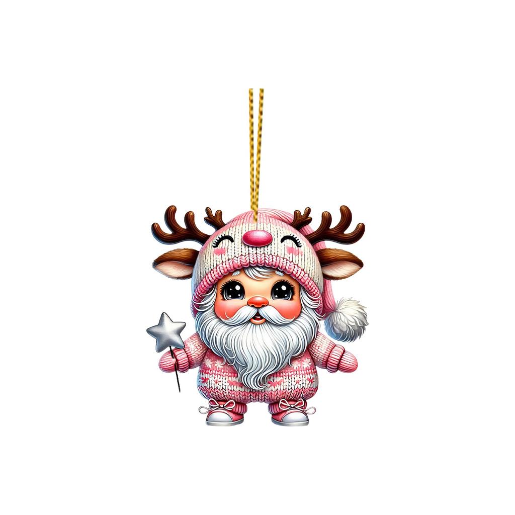 Рождественские украшения, акриловые подвесные украшения для рождественской елки, подвеска для рюкзака, подарок для детей