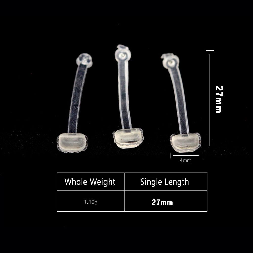 Bimoo 5Cards/60Stops Carp Fishing Hair Rig Fishing Bait Stop Pop Up Rig Stoppers Clear Color Boilie Inserts